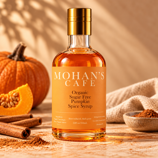 Mohan's Cafe Organic Sugar Free Pumpkin Syrup